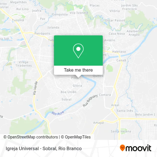 Igreja Universal - Sobral map