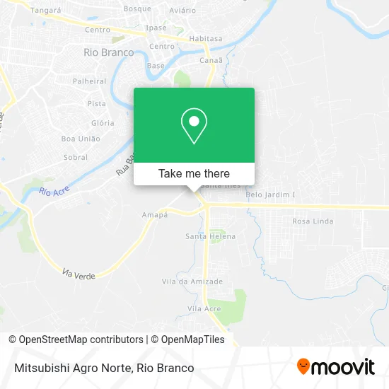 Mitsubishi Agro Norte map