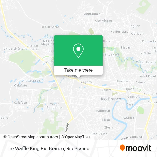 The Waffle King Rio Branco map