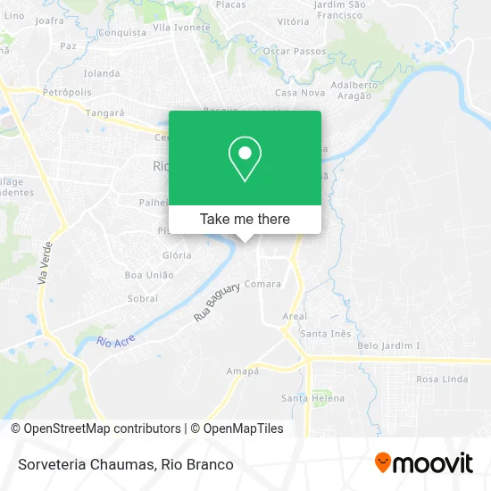 Sorveteria Chaumas map