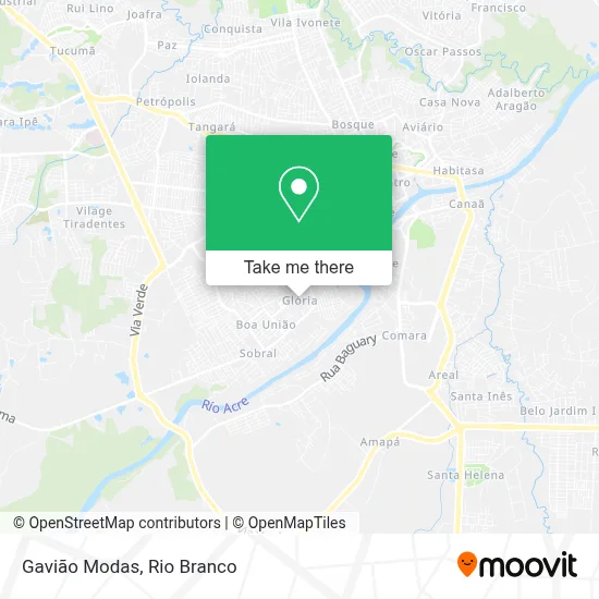 Gavião Modas map