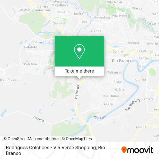 Rodrigues Colchões - Via Verde Shopping map