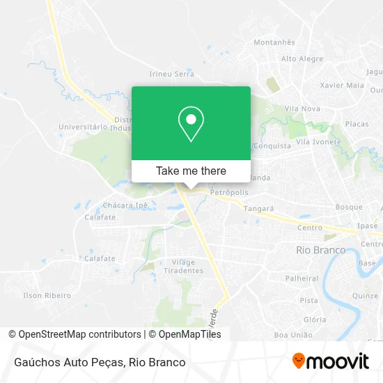 Gaúchos Auto Peças map
