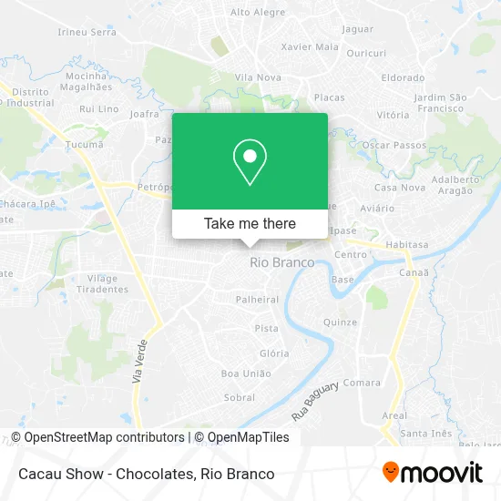 Cacau Show - Chocolates map