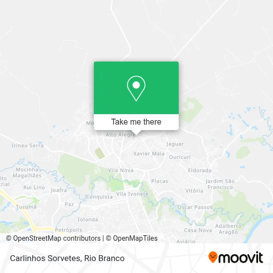 Carlinhos Sorvetes map