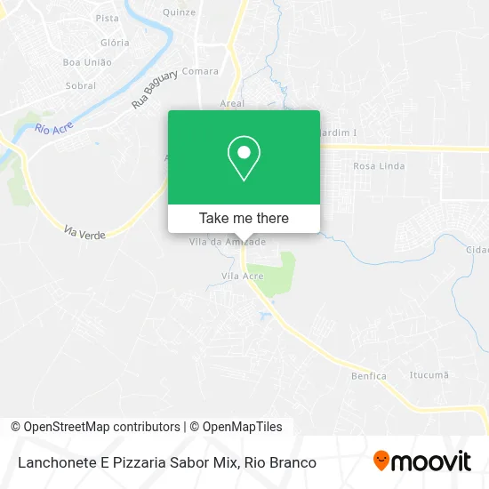 Lanchonete E Pizzaria Sabor Mix map