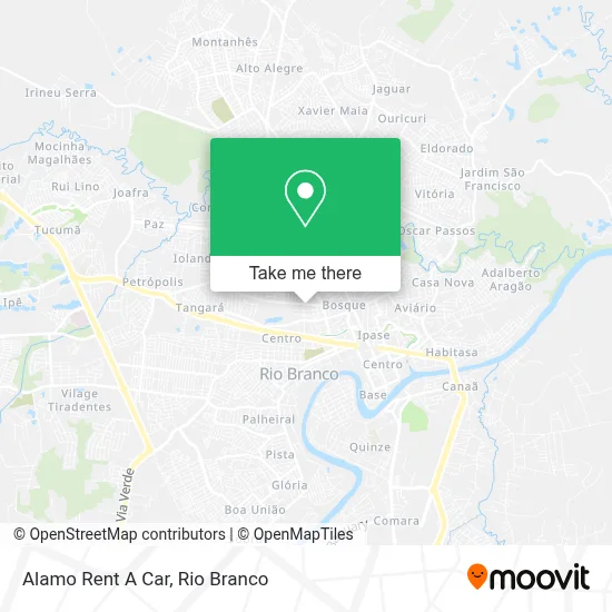 Alamo Rent A Car map