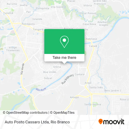 Auto Posto Cassaro Ltda map