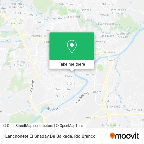 Lanchonete El Shaday Da Baixada map