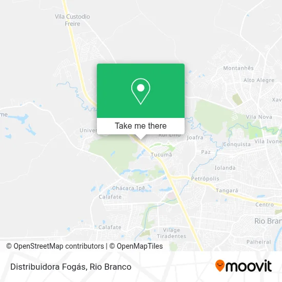 Distribuidora Fogás map
