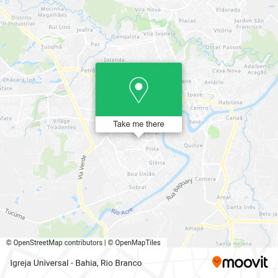Igreja Universal - Bahia map