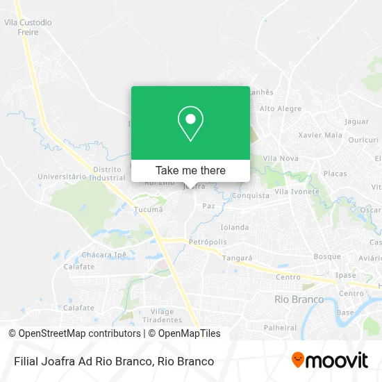 Filial Joafra Ad Rio Branco map