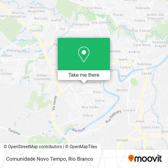 Comunidade Novo Tempo map