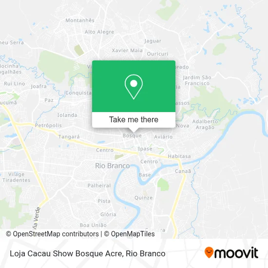 Loja Cacau Show Bosque Acre map
