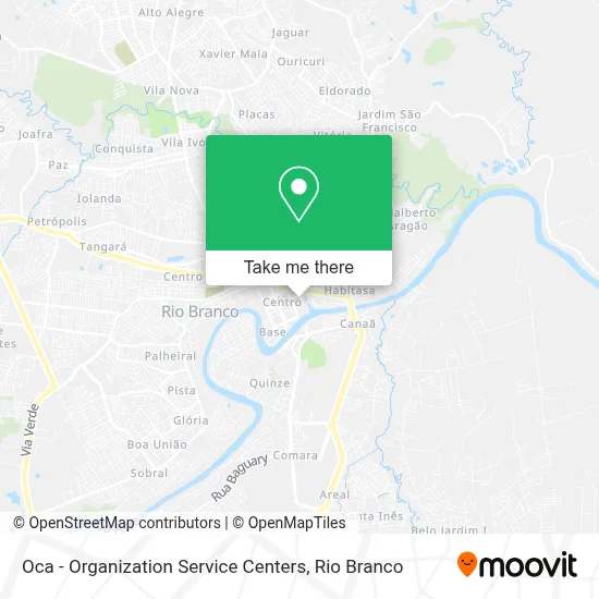 Oca - Organization Service Centers map