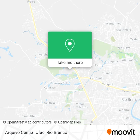 Arquivo Central Ufac map