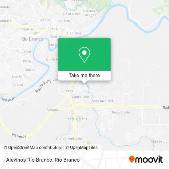 Alevinos Rio Branco map