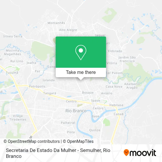 Secretaria De Estado Da Mulher - Semulher map
