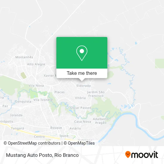 Mustang Auto Posto map