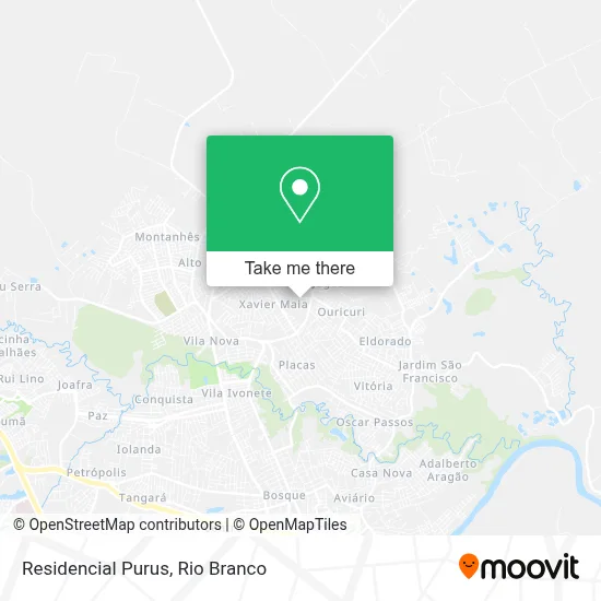 Residencial Purus map