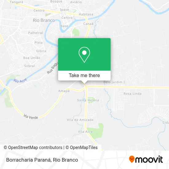 Borracharia Paraná map