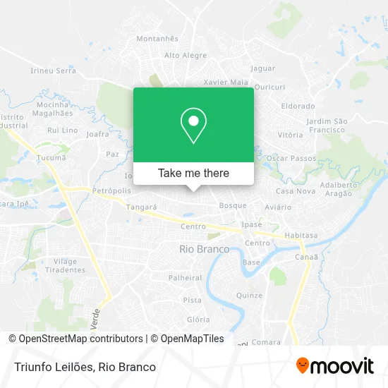 Triunfo Leilões map