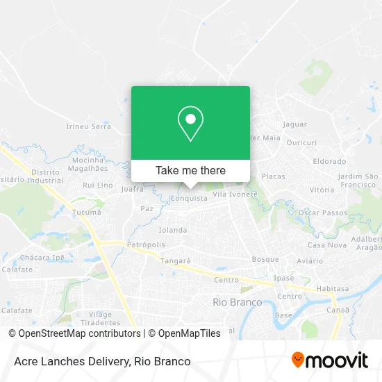 Acre Lanches Delivery map