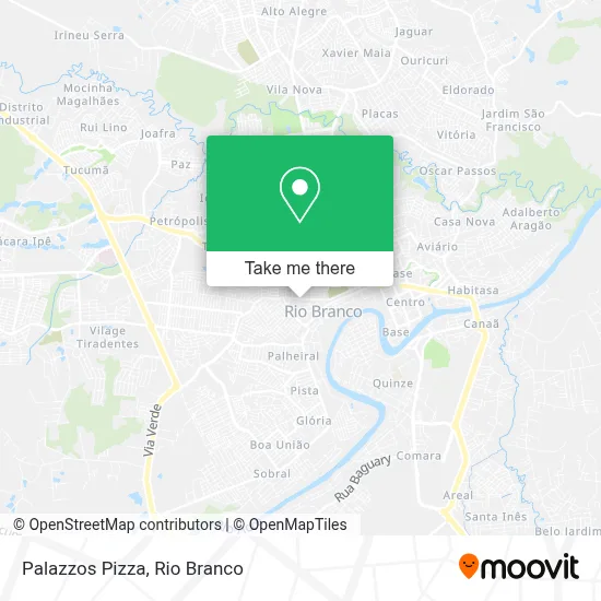 Palazzos Pizza map