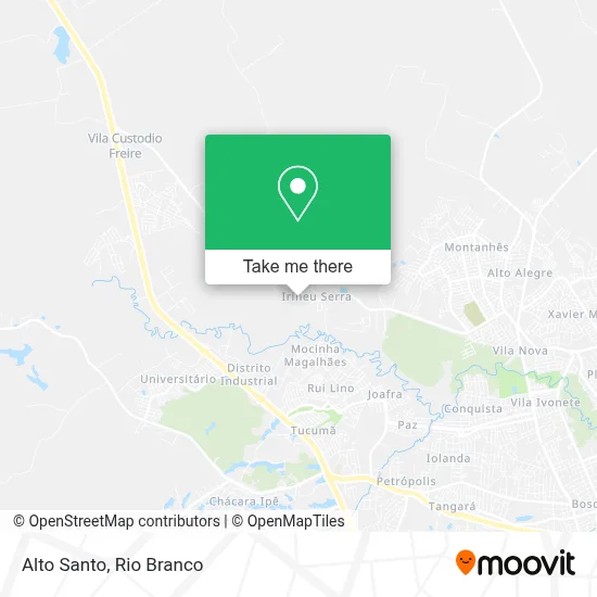 Alto Santo map