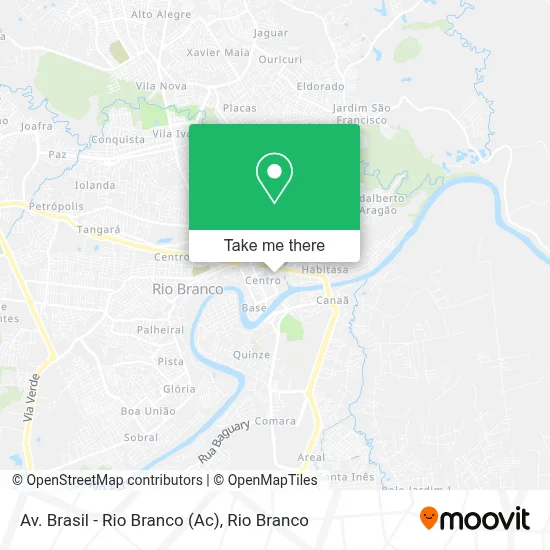 Av. Brasil - Rio Branco (Ac) map
