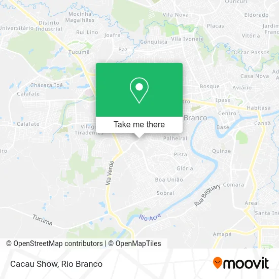 Cacau Show map