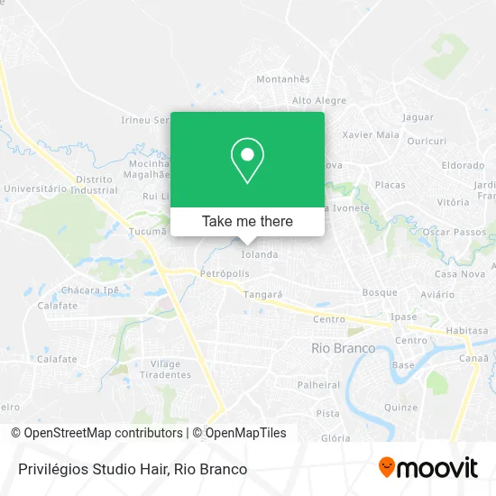 Privilégios Studio Hair map
