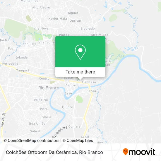 Colchões Ortobom Da Cerâmica map