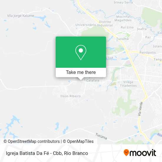 Igreja Batista Da Fé - Cbb map