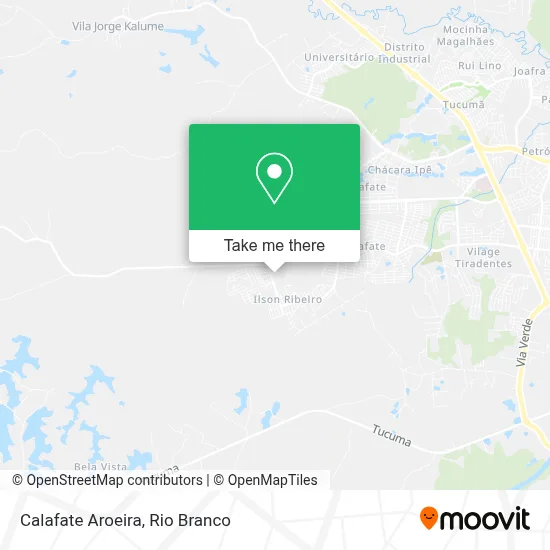 Calafate Aroeira map