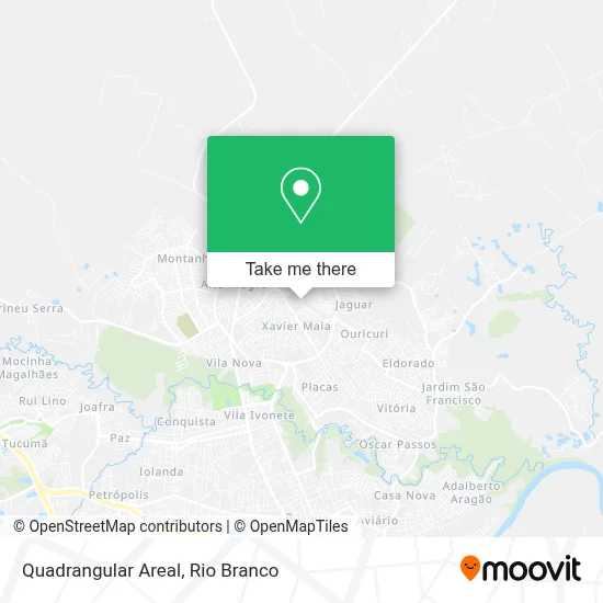 Quadrangular Areal map