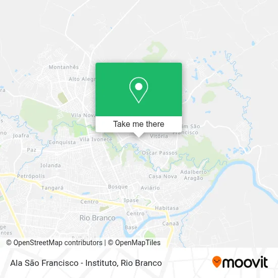 Ala São Francisco - Instituto map