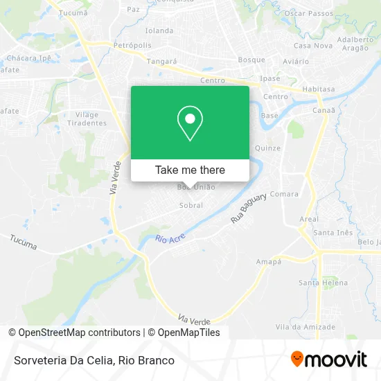 Sorveteria Da Celia map