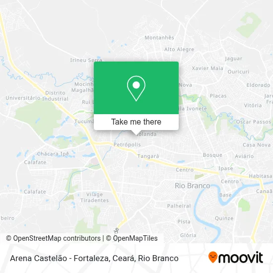 Arena Castelão - Fortaleza, Ceará map