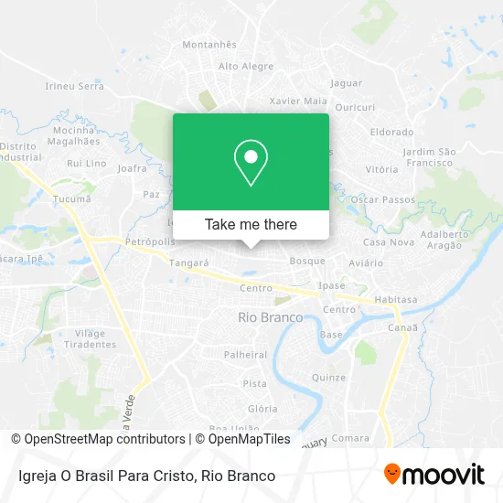 Igreja O Brasil Para Cristo map
