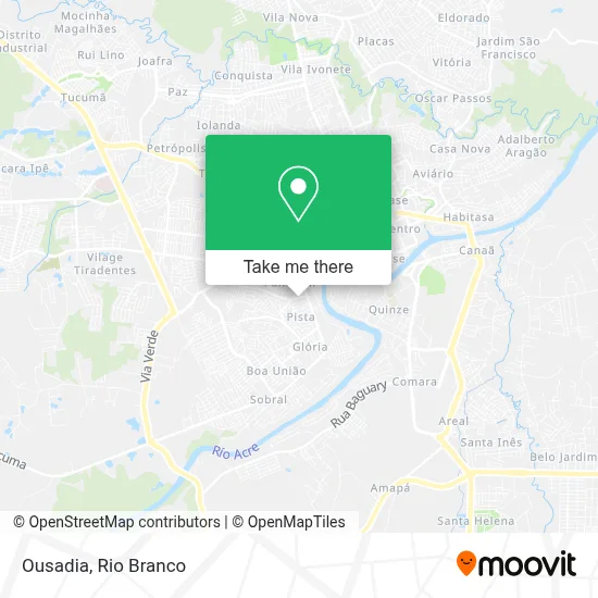 Ousadia map