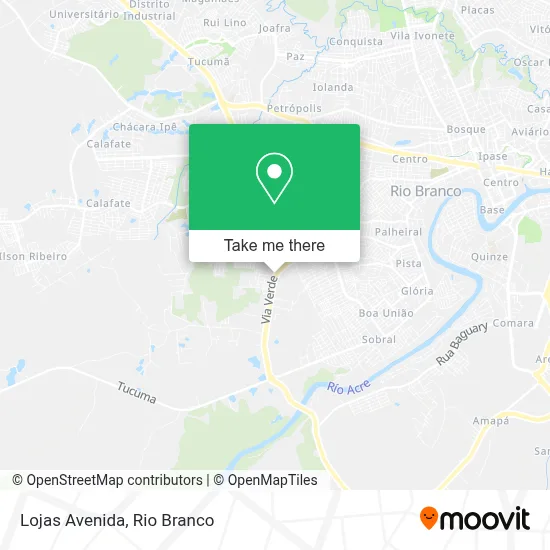 Lojas Avenida map