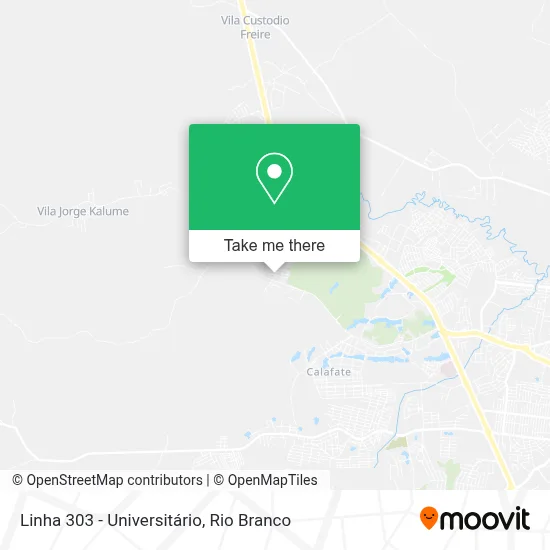 Linha 303 - Universitário map