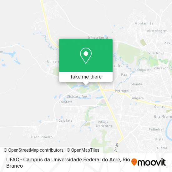 UFAC - Campus da Universidade Federal do Acre map