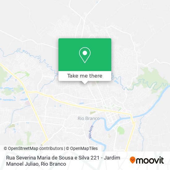 Mapa Rua Severina Maria de Sousa e Silva 221 - Jardim Manoel Juliao