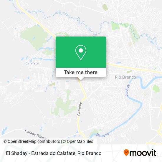 El Shaday - Estrada do Calafate map