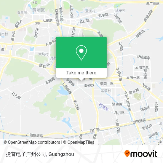 捷普电子广州公司 map