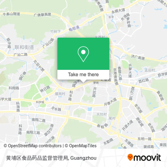 黄埔区食品药品监督管理局 map