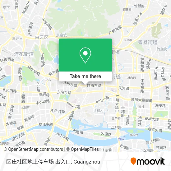 区庄社区地上停车场-出入口 map