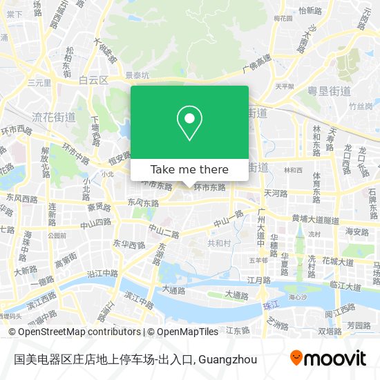 国美电器区庄店地上停车场-出入口 map